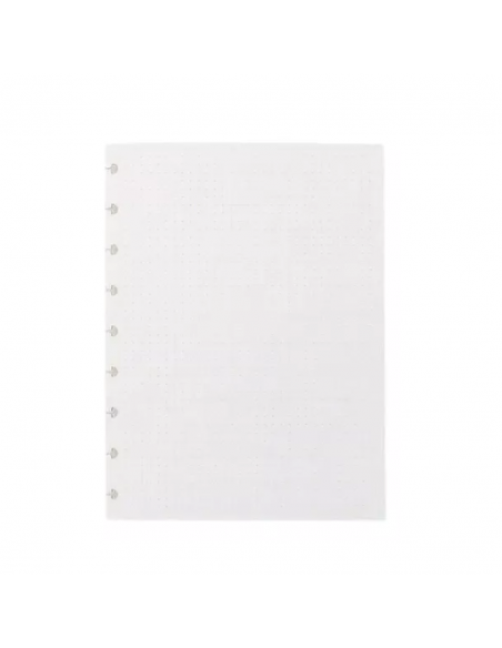 Cuaderno Inteligente Refil Hojas con puntos Linea Blanca Medio de 90g