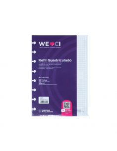 Cuaderno Inteligente Refil Cuadriculado A5 de 90g