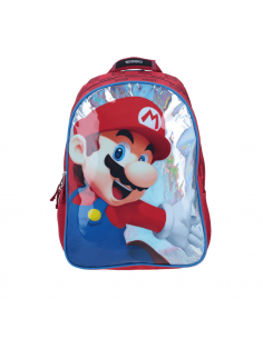 CHENSON Mochila Grande Mario Bros Rojo