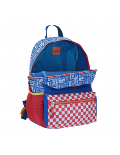 CHENSON Mochila Grande Mario Bros Silueta
