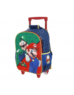 CHENSON Mochila con Ruedas Chica Mario Bros Bros