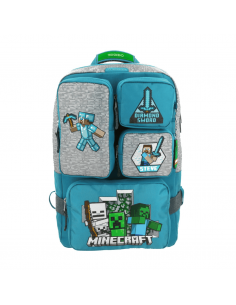 CHENSON Mochila Grande Minecraft Bricks