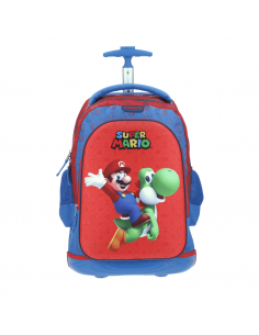 CHENSON Mochila con Ruedas Grande Mario Bros Capri
