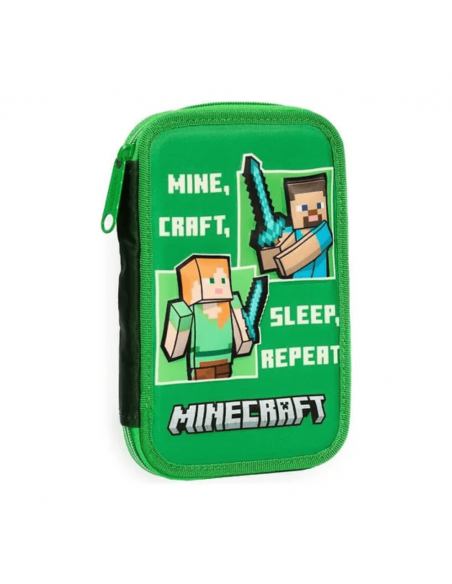 MOOVING Cartuchera 1 Piso Minecraft