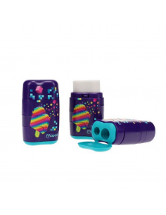 MAPED Saca Puntas y Goma Pixel Party