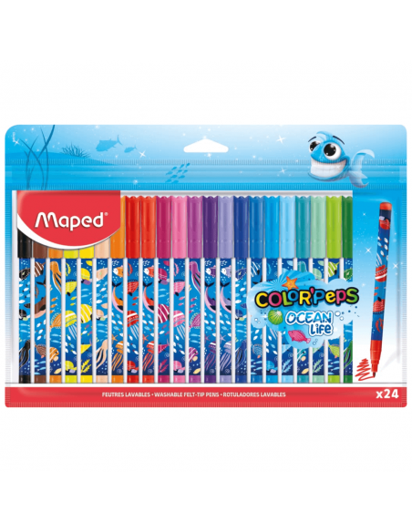 MAPED Marcadores Ocean Deco 24 colores