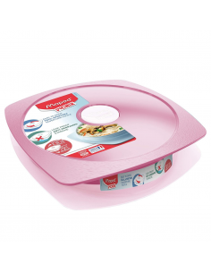 Concept, Plato para Alimentos color rosa, MAPED
