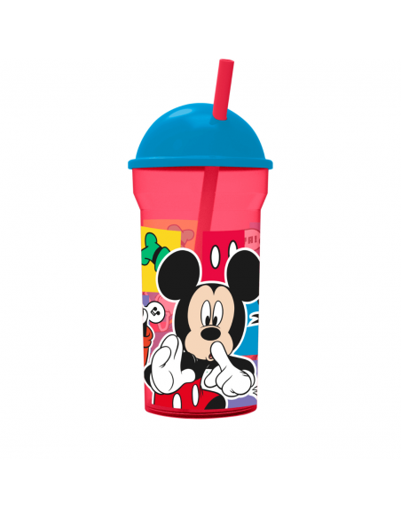 STOR  Vaso Transparente Mickey Mouse Mejor Juntos