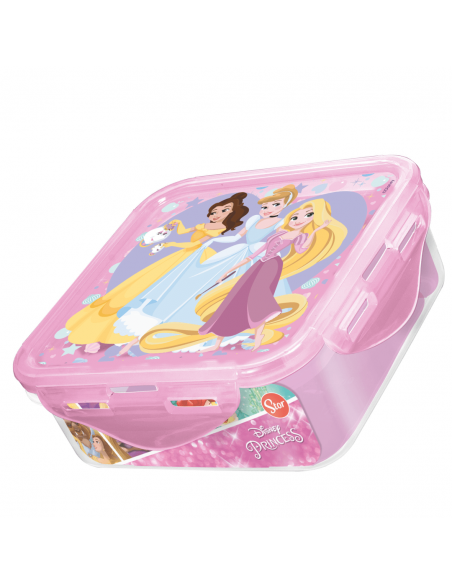 STOR Táper Hermético Cuadrado Princesas Disney
