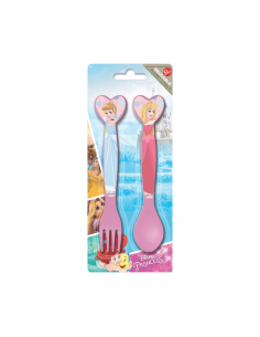 STOR Juego de Cubiertos de 2 Piezas Princesas Disney
