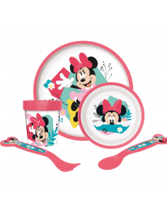 STOR Set de Vajilla Antideslizante Minnie Mouse