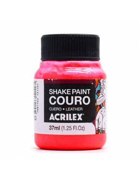 ACRILEX Pintura de Cuero Color Rojo 37ml