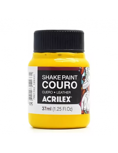 ACRILEX Pintura de Cuero Color Amarillo Dorado 37ml