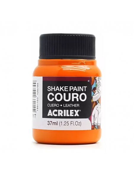 ACRILEX Pintura de Cuero Color Naranja 37ml