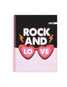 Cuaderno Tamaño Carta Cuadriculado Rocker MOOVING -JOBBI
