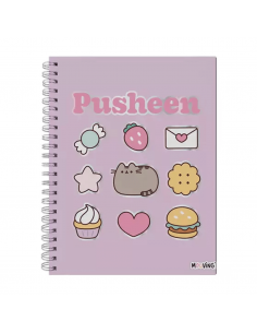 Cuaderno Tamaño Carta Cuadriculado Pusheen MOOVING - JOBBI