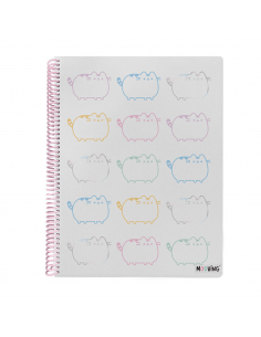 Cuaderno Tamaño Carta Cuadriculado Pusheen MOOVING - JOBBI