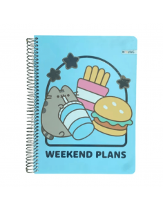 Cuaderno Tamaño Carta Cuadriculado Pusheen MOOVING - JOBBI