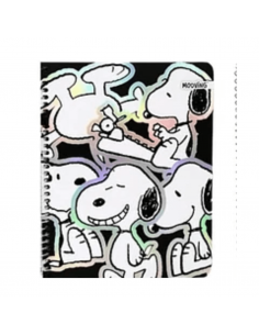 MOOVING Cuaderno Tamaño Medio Oficio Cuadriculado Snoopy - JOBBI