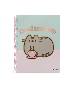 MOOVING Cuaderno Tamaño Medio Oficio Cuadriculado Pusheen - JOBBI