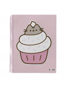MOOVING Cuaderno Tamaño Medio Oficio Cuadriculado Pusheen - JOBBI