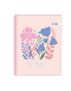 Cuadriculado Cuaderno Tamaño Medio Oficio Cuadriculado Garden - JOBBI