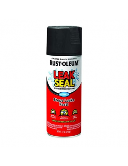 Aerosol de revestimiento de goma flexible, colo negro, RUST-OLEUM