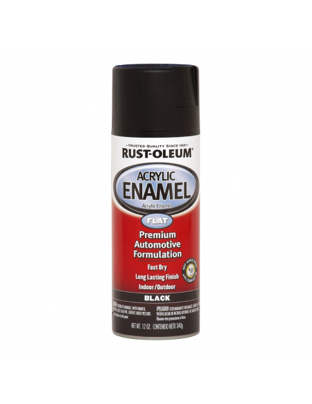 Laca acrílica de color negro, RUST-OLEUM