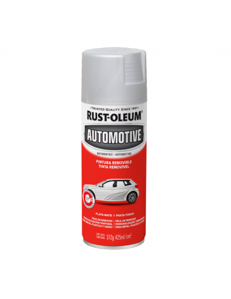 Pintura Removible Acabado Mate Color Plata, RUST-OLEUM