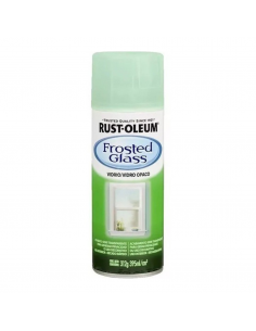 Aerosol de vidrio esmerilado color verde mar de Rust-Oleum | Jobbi