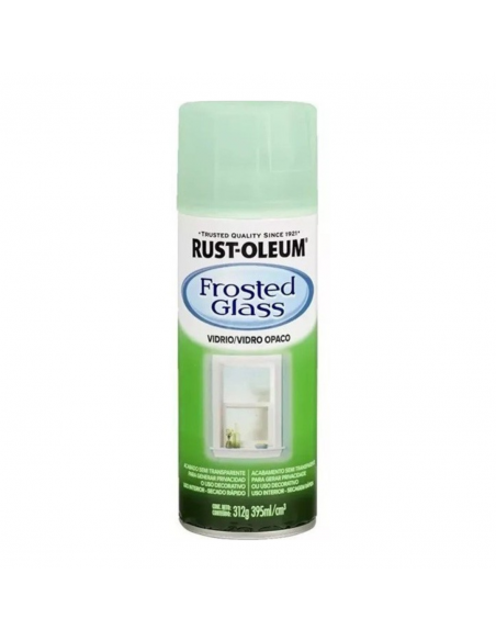 Aerosol de vidrio esmerilado color verde mar de Rust-Oleum | Jobbi