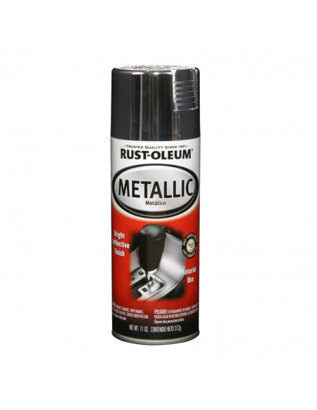 Pintura Aerosol Automotivo Metálico Cromo, RUST OLLEUM