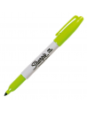 Marcador permanente punta fina verde lima , SHARPIE