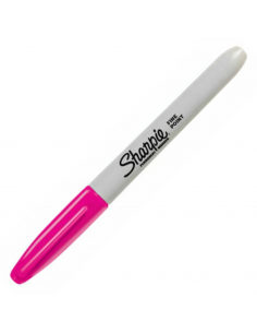 Marcador permanente punta fina magenta, SHARPIE