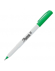Marcador permanente ultra fine verde, SHARPIE
