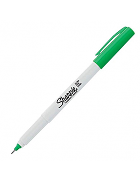Marcador permanente ultra fine verde, SHARPIE