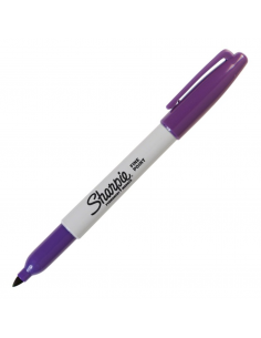 Marcador permanente punta fina purpura, SHARPIE