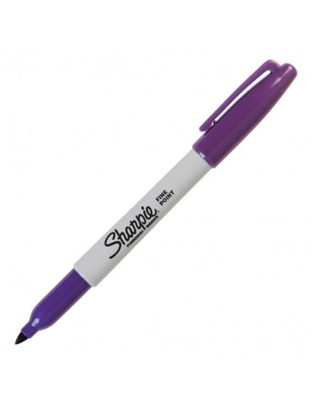 Marcador permanente punta fina purpura, SHARPIE