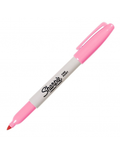Marcador permanente punta fina rosa, SHARPIE