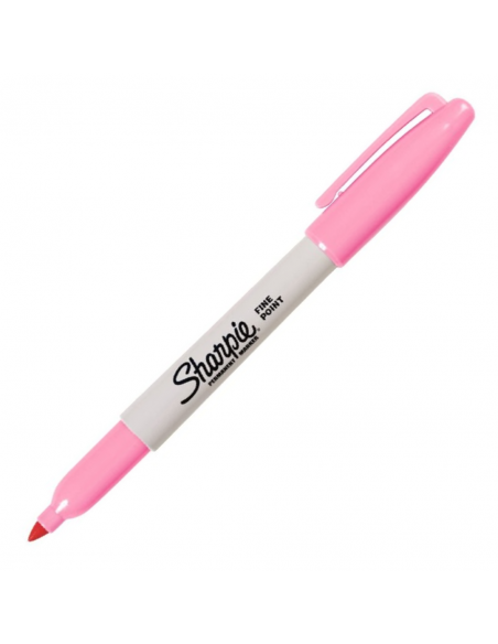Marcador permanente punta fina rosa, SHARPIE