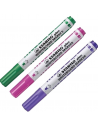 Marcadores rosa , verde y lila, STABILO