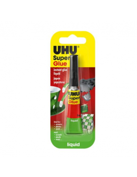Pegamento UHU Super Glue Liquida 3gr