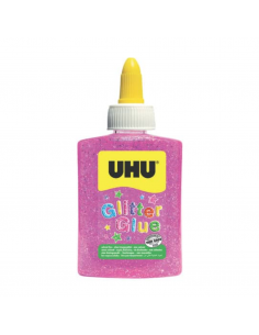 Pegamento Glitter Glue UHU Rosado 88.5 ml