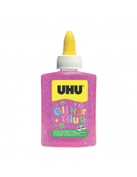 Pegamento Glitter Glue UHU Rosado 88.5 ml