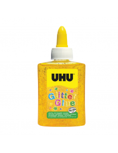 Pegamento Glitter Glue UHU Amarillo 88.5 ml