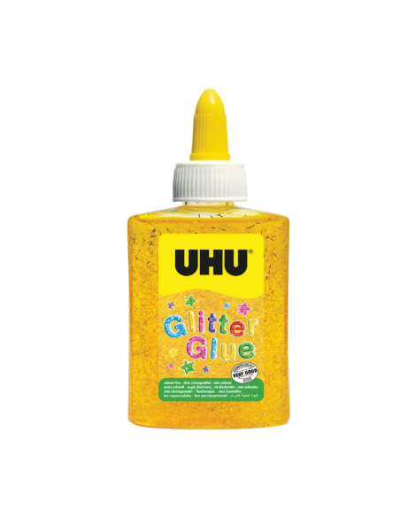 Pegamento Glitter Glue UHU Amarillo 88.5 ml