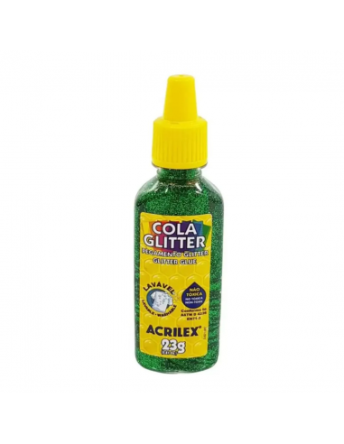 Pegamento Glitter Verde Acrilex 23g