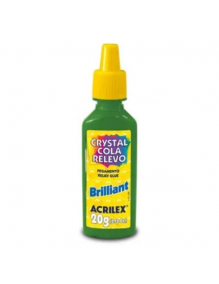 Pegamento brillante verde bandera 20g ACRILEX
