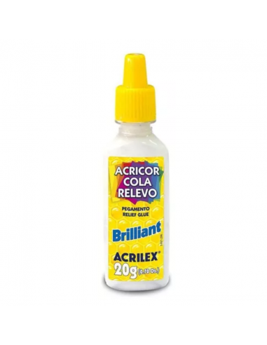 Pegamento brillante blanco 20g ACRILEX