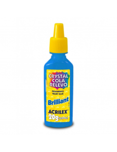 Pegamento brillante azul turquesa 20g ACRILEX